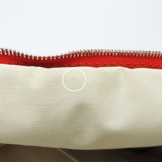 HERMES Pouch Cotton canvas Orange Bored