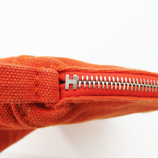 HERMES Pouch Cotton canvas Orange Bored