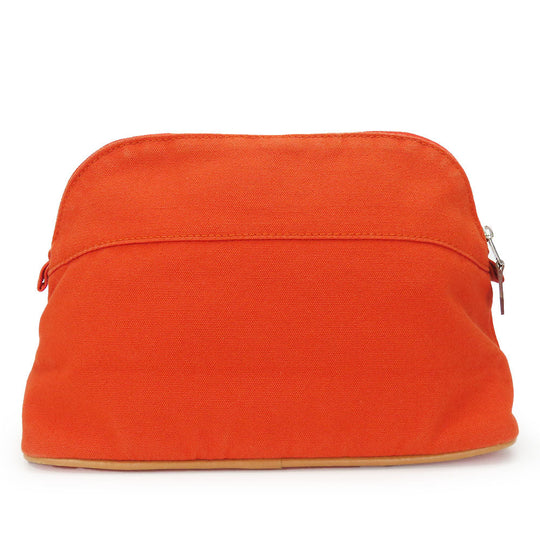 HERMES Pouch Cotton canvas Orange Bored