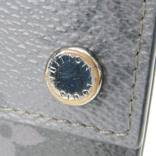 LOUIS VUITTON Tri-fold wallet M45417 Monogram Eclipse black Compact wallet Discovery mens Used Authentic