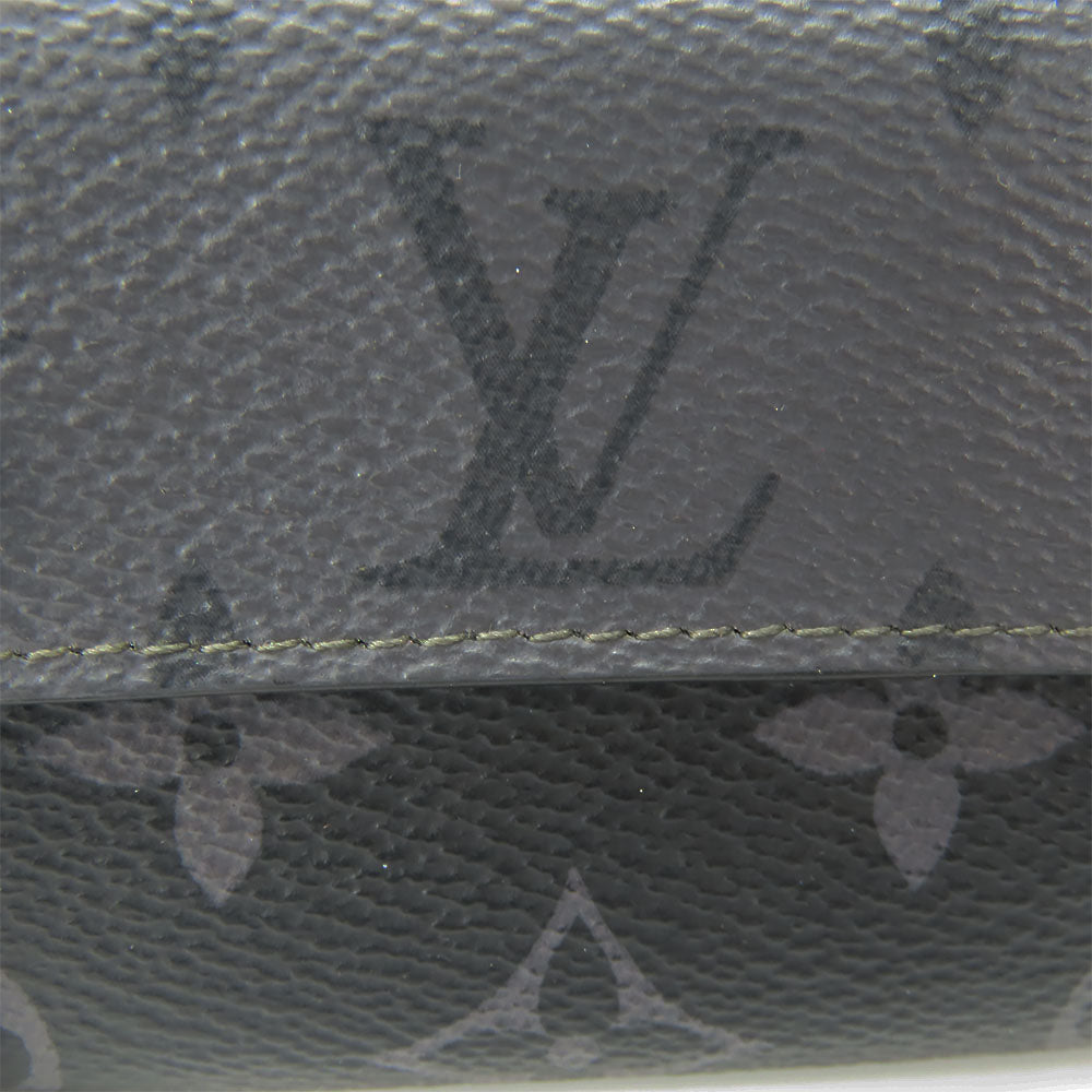 LOUIS VUITTON Tri-fold wallet M45417 Monogram Eclipse black Compact wallet Discovery mens Used Authentic