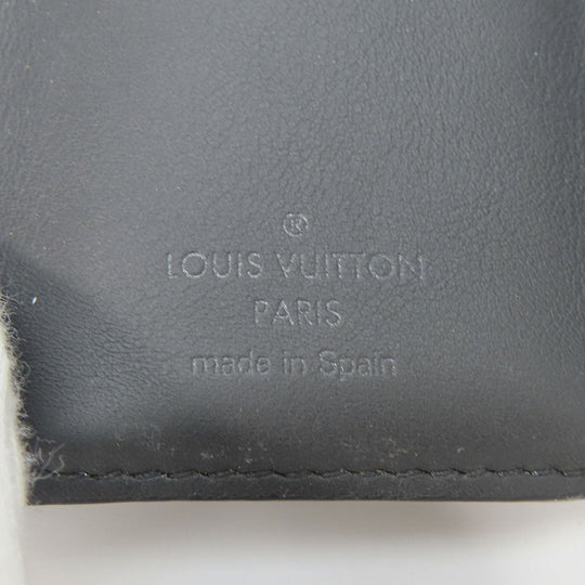 LOUIS VUITTON Tri-fold wallet M45417 Monogram Eclipse black Compact wallet Discovery mens Used Authentic