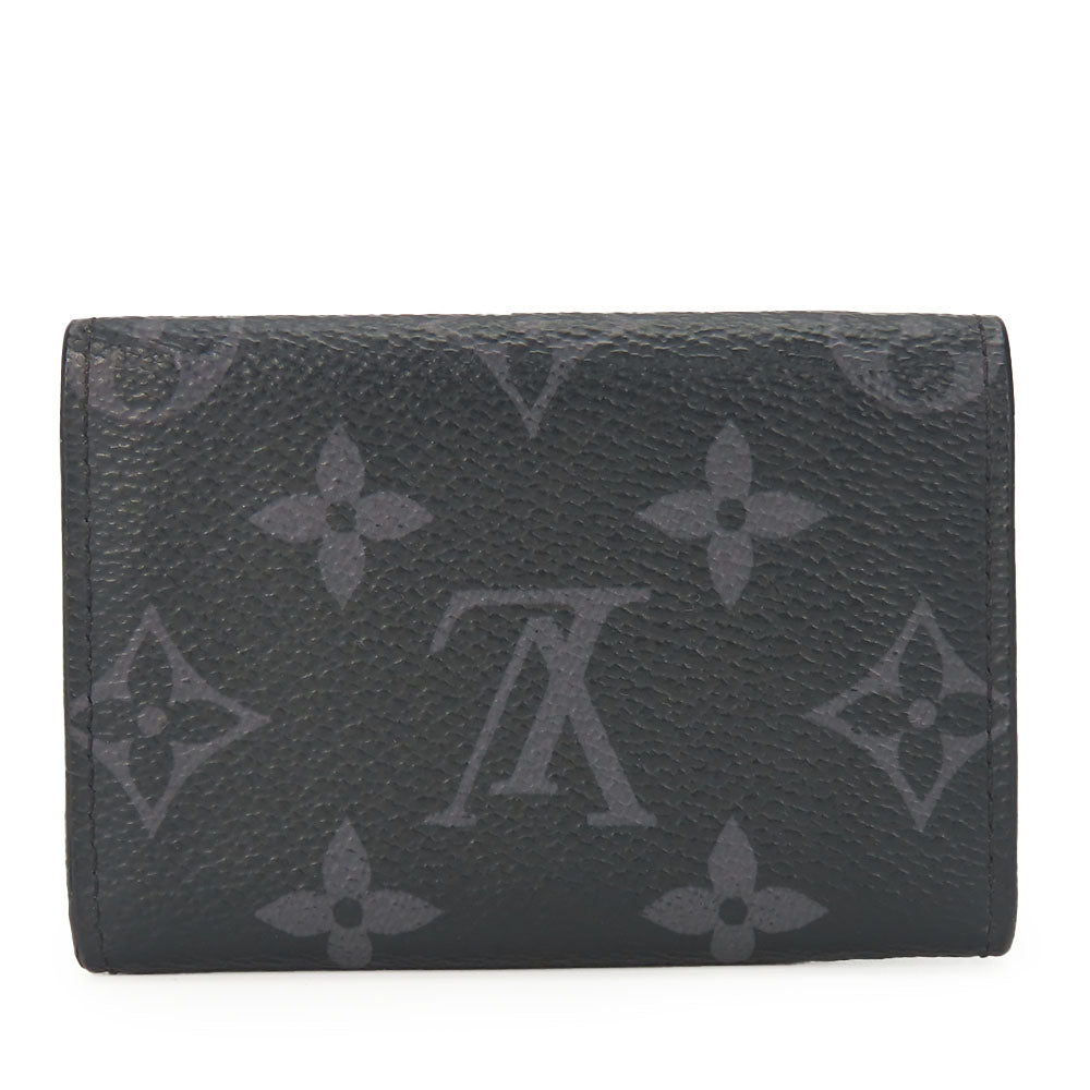 LOUIS VUITTON Tri-fold wallet M45417 Monogram Eclipse black Compact wallet Discovery mens Used Authentic