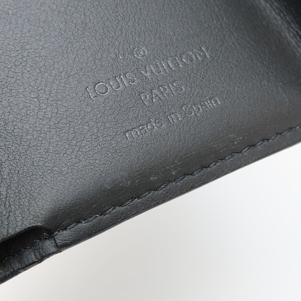 LOUIS VUITTON Tri-fold wallet M45417 Monogram Eclipse black Compact wallet Discovery mens Used Authentic