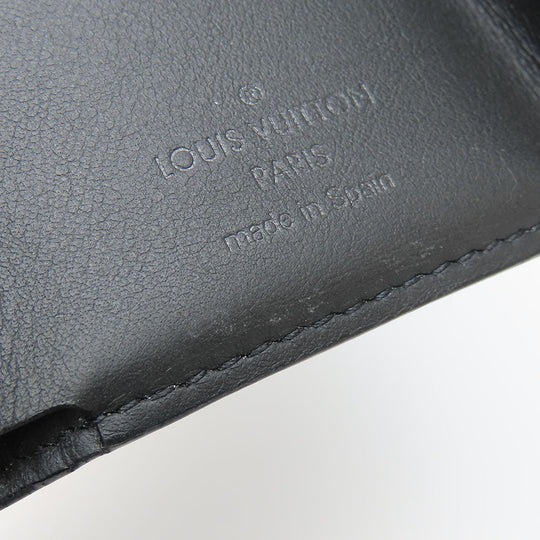 LOUIS VUITTON Tri-fold wallet M45417 Monogram Eclipse black Compact wallet Discovery mens Used Authentic