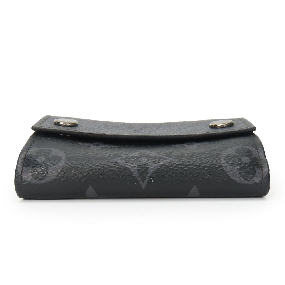 LOUIS VUITTON Tri-fold wallet M45417 Monogram Eclipse black Compact wallet Discovery mens Used Authentic