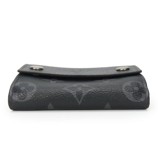 LOUIS VUITTON Tri-fold wallet M45417 Monogram Eclipse black Compact wallet Discovery mens Used Authentic