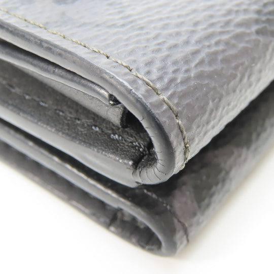 LOUIS VUITTON Tri-fold wallet M45417 Monogram Eclipse black Compact wallet Discovery mens Used Authentic