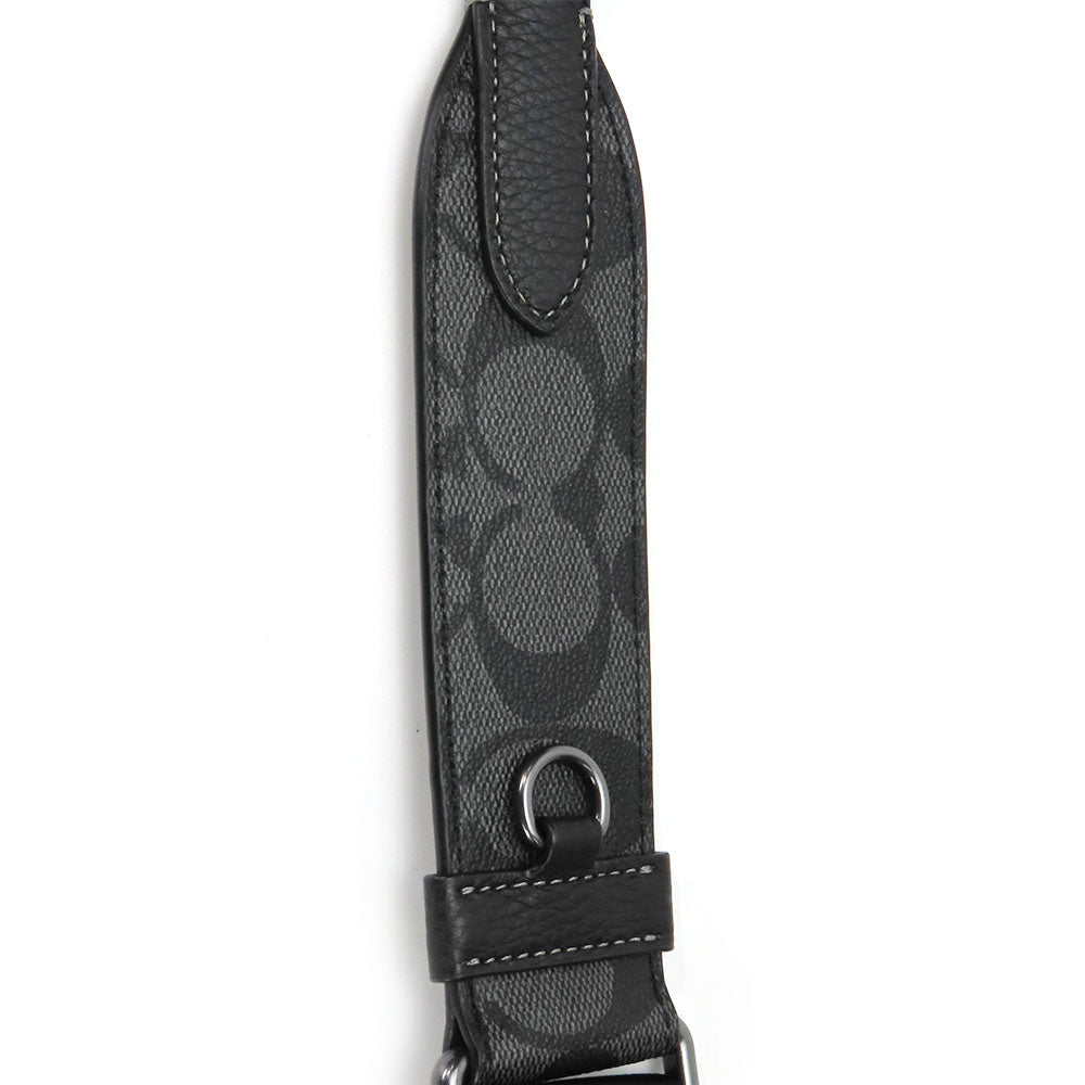 COACH Shoulder Bag CC009 PVC, Leather black mens Used Authentic