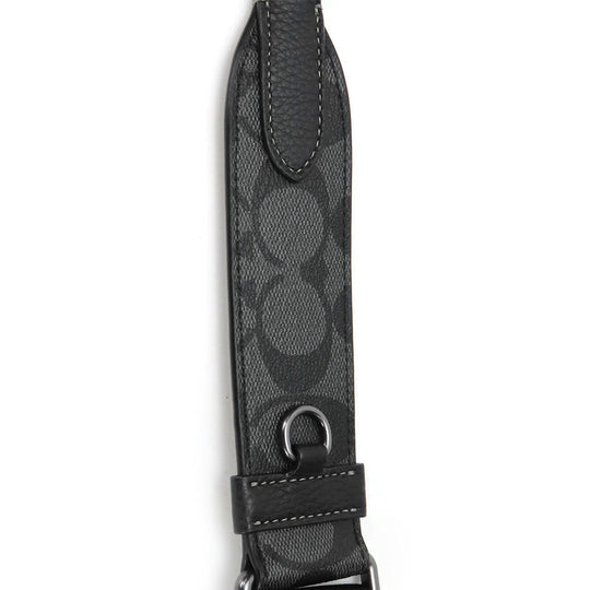 COACH Shoulder Bag CC009 PVC, Leather black mens Used Authentic