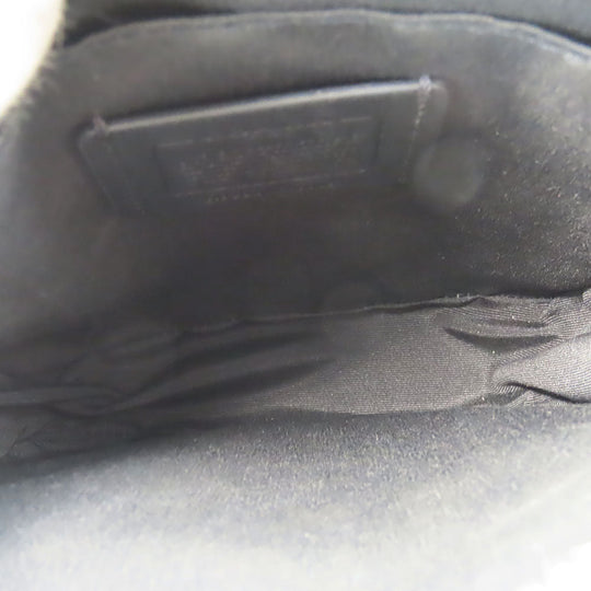 COACH Shoulder Bag CC009 PVC, Leather black mens Used Authentic