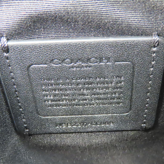 COACH Shoulder Bag CC009 PVC, Leather black mens Used Authentic