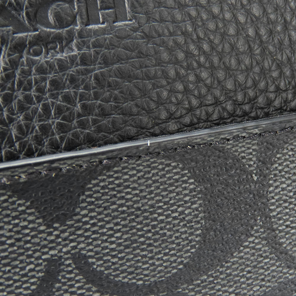 COACH Shoulder Bag CC009 PVC, Leather black mens Used Authentic