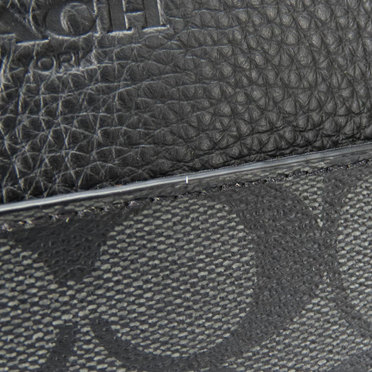 COACH Shoulder Bag CC009 PVC, Leather black mens Used Authentic