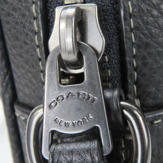 COACH Shoulder Bag CC009 PVC, Leather black mens Used Authentic