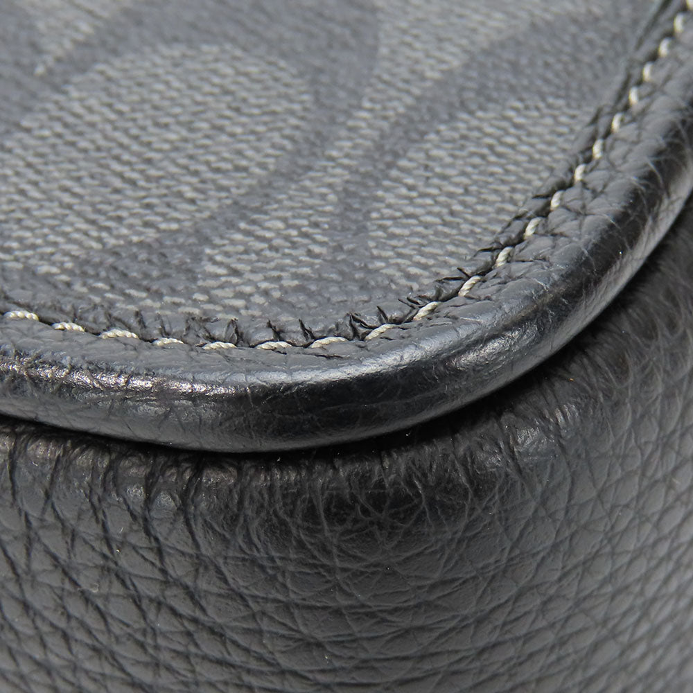 COACH Shoulder Bag CC009 PVC, Leather black mens Used Authentic