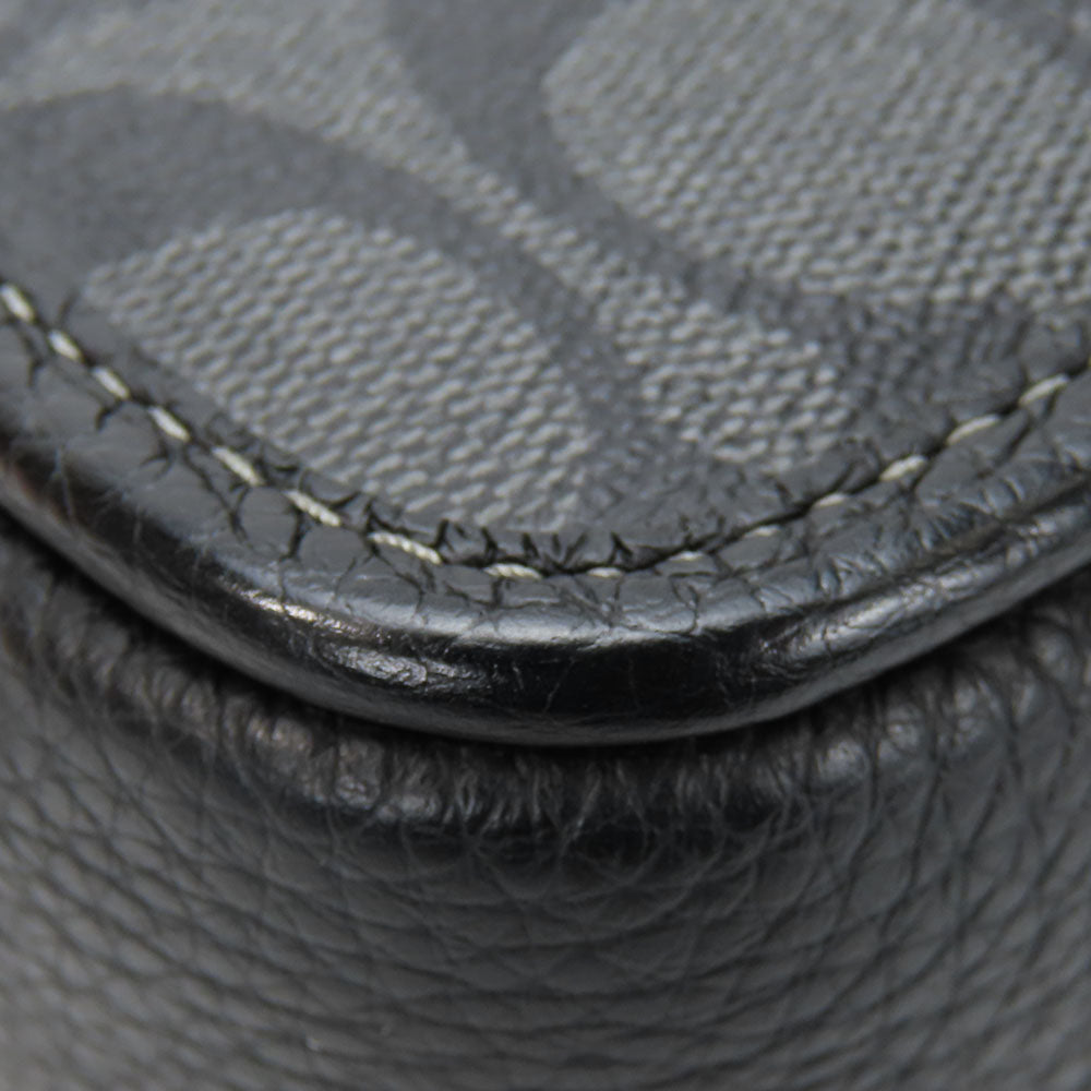 COACH Shoulder Bag CC009 PVC, Leather black mens Used Authentic