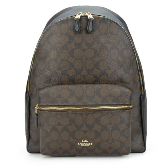 COACH Backpack F58314 PVC, Leather Brown unisex(Unisex) Used Authentic