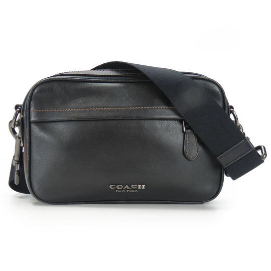 COACH Shoulder Bag F39946 leather black Graham unisex(Unisex) Used Authentic