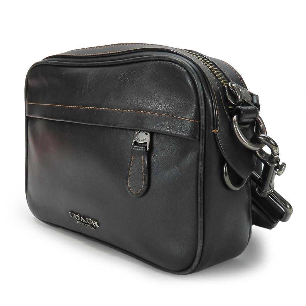 COACH Shoulder Bag F39946 leather black Graham unisex(Unisex) Used Authentic