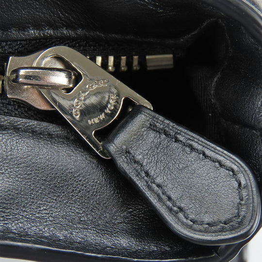 COACH Shoulder Bag F72045 Leather, Nylon black mens Used Authentic