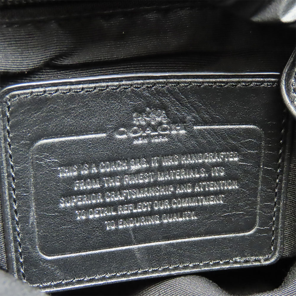 COACH Shoulder Bag F72045 Leather, Nylon black mens Used Authentic