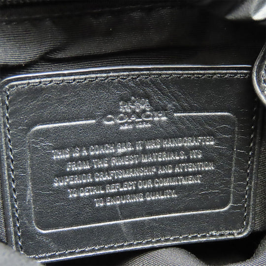 COACH Shoulder Bag F72045 Leather, Nylon black mens Used Authentic