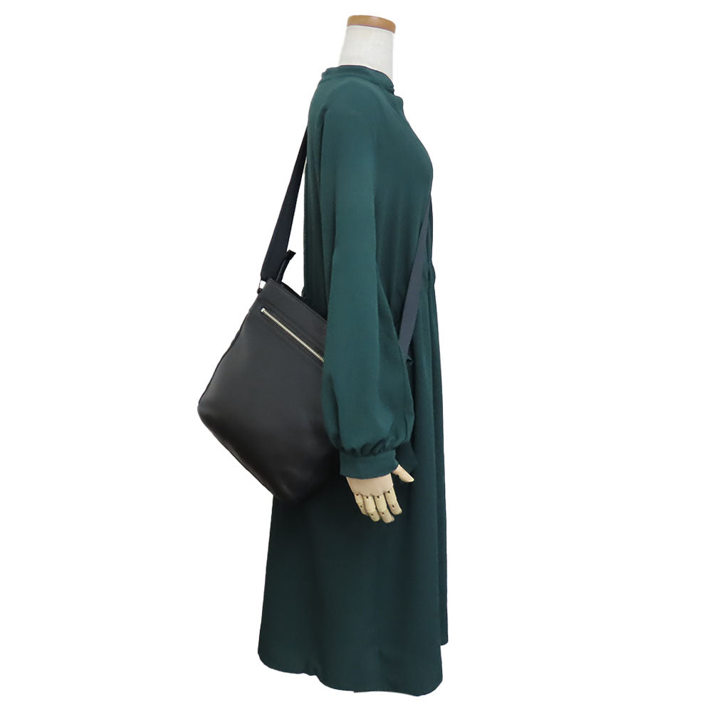 COACH Shoulder Bag F72045 Leather, Nylon black mens Used Authentic