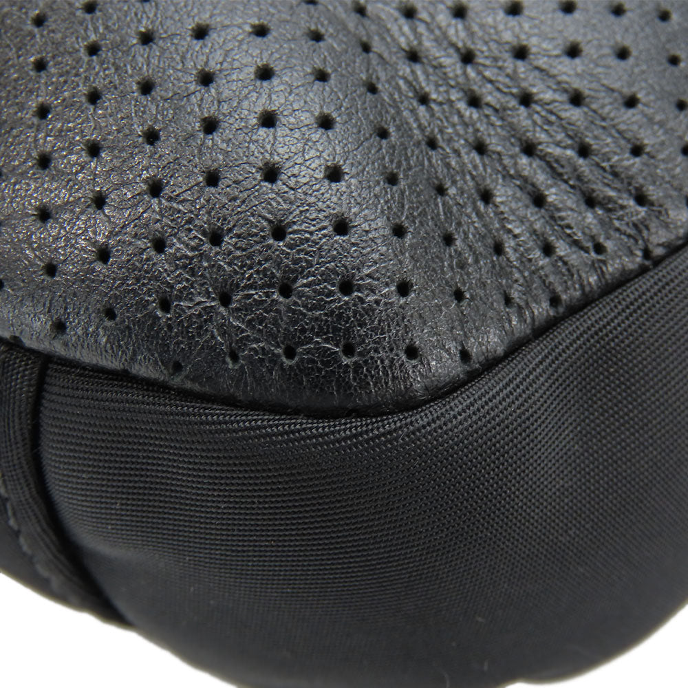 COACH Shoulder Bag F72045 Leather, Nylon black mens Used Authentic