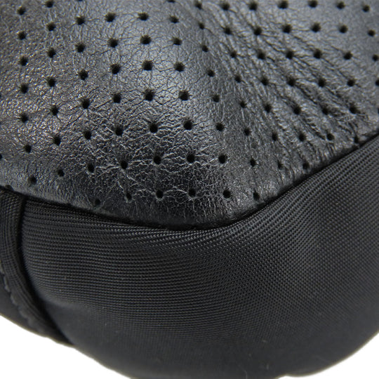 COACH Shoulder Bag F72045 Leather, Nylon black mens Used Authentic