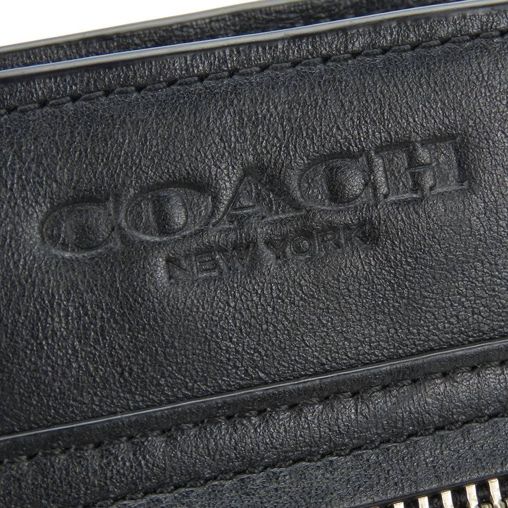 COACH Shoulder Bag F72045 Leather, Nylon black mens Used Authentic