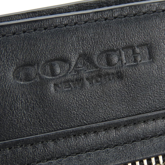 COACH Shoulder Bag F72045 Leather, Nylon black mens Used Authentic