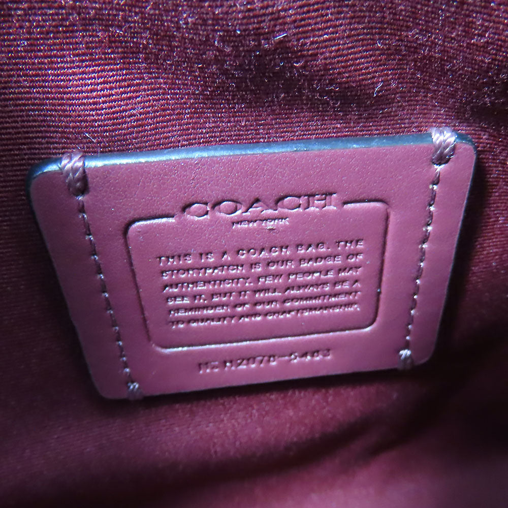 COACH Shoulder Bag 5483 Canvas, Leather gray Women Used Authentic