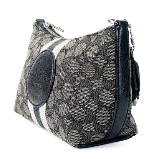 COACH Shoulder Bag 5483 Canvas, Leather gray Women Used Authentic