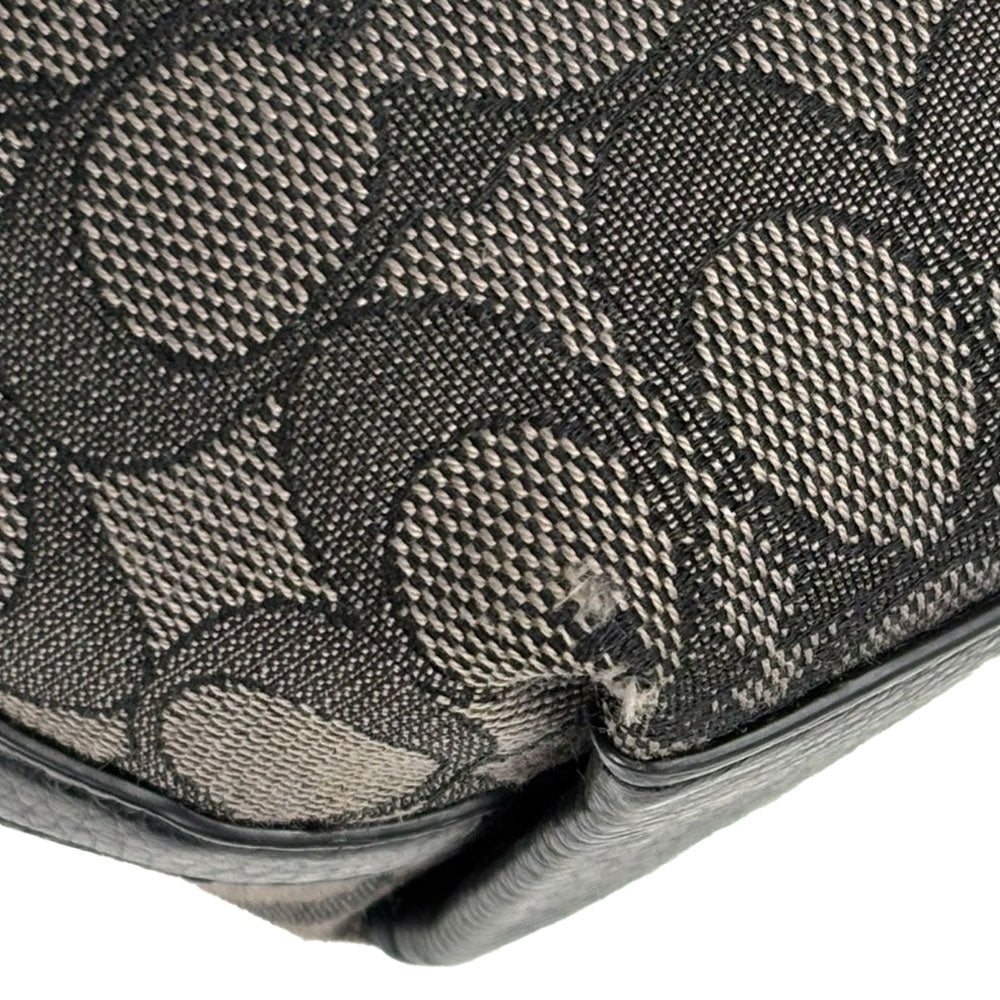 COACH Shoulder Bag 5483 Canvas, Leather gray Women Used Authentic