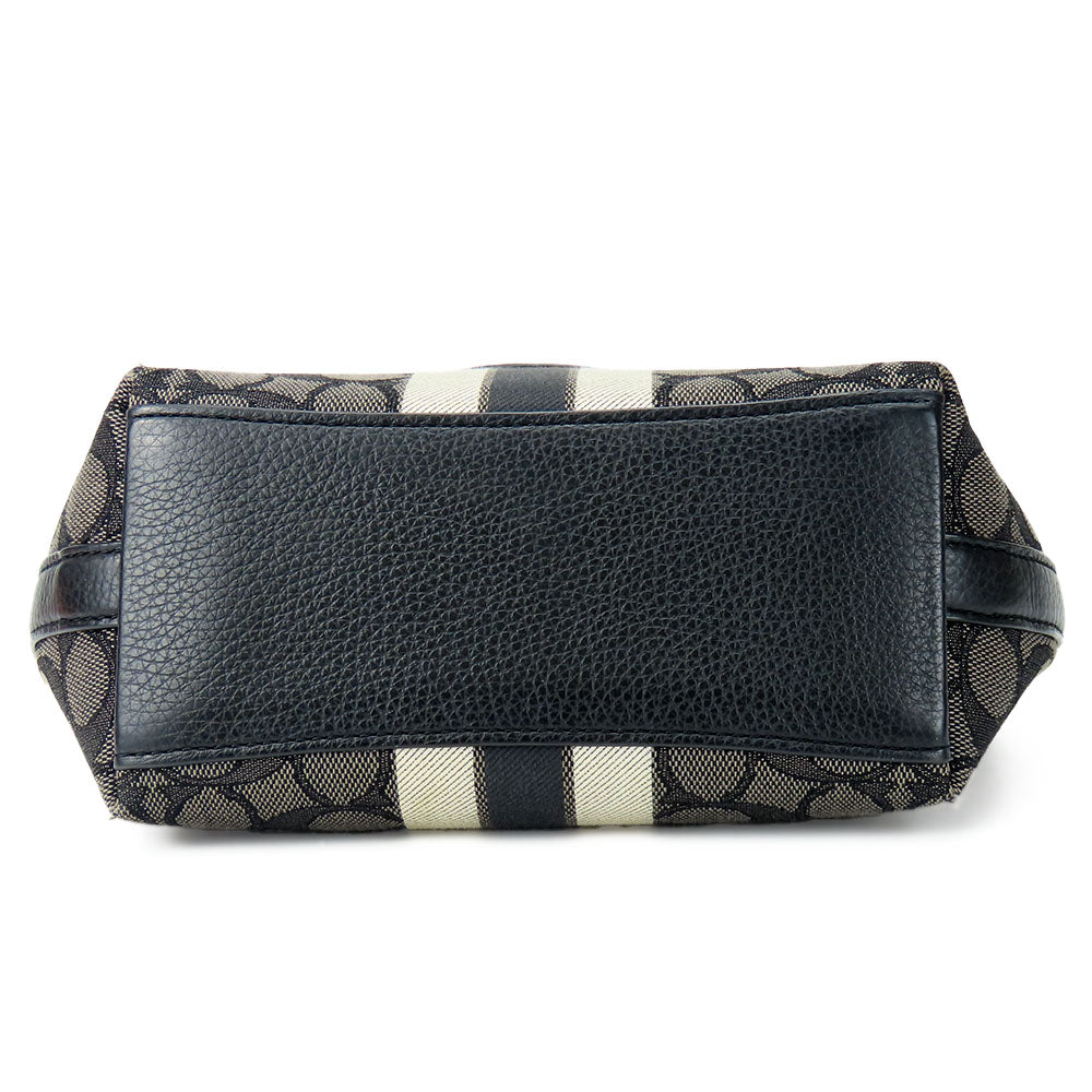 COACH Shoulder Bag 5483 Canvas, Leather gray Women Used Authentic