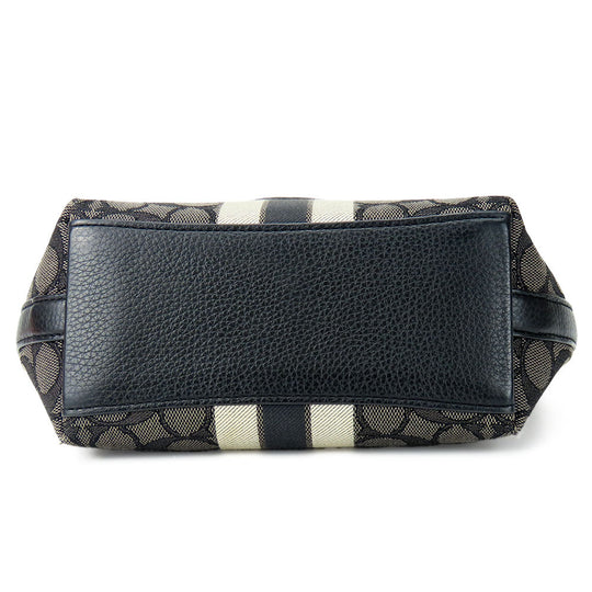 COACH Shoulder Bag 5483 Canvas, Leather gray Women Used Authentic