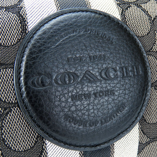 COACH Shoulder Bag 5483 Canvas, Leather gray Women Used Authentic