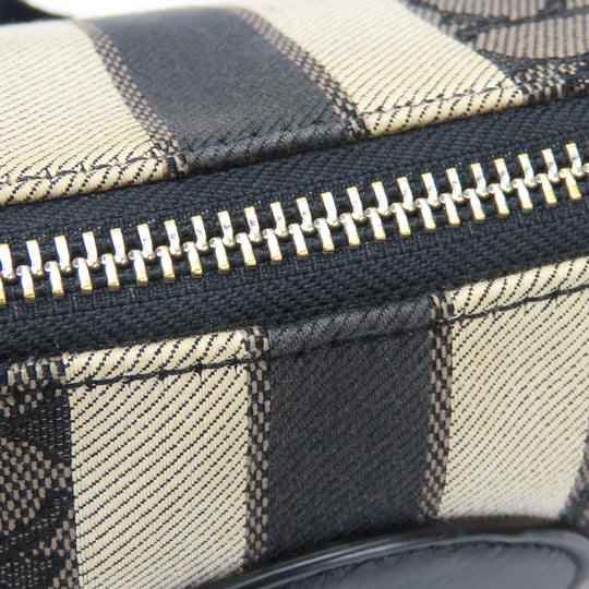 COACH Shoulder Bag 5483 Canvas, Leather gray Women Used Authentic