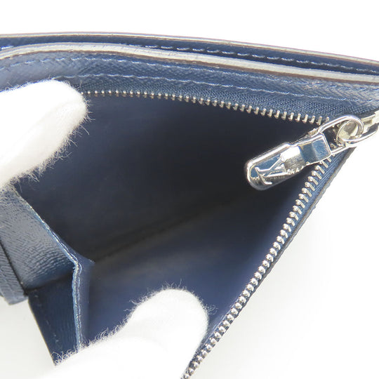 LOUIS VUITTON Bifold Wallet M62046 Taiga Blue Marine Portefeuille Amerigo NM