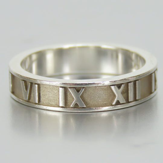 TIFFANY&Co. Ring Silver925 Silver Atlas Women Used Authentic