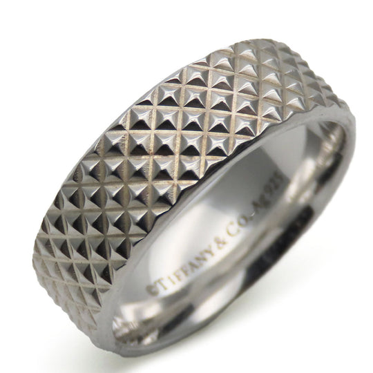 TIFFANY&Co. Ring Silver925 Silver Diamond Point mens Used Authentic