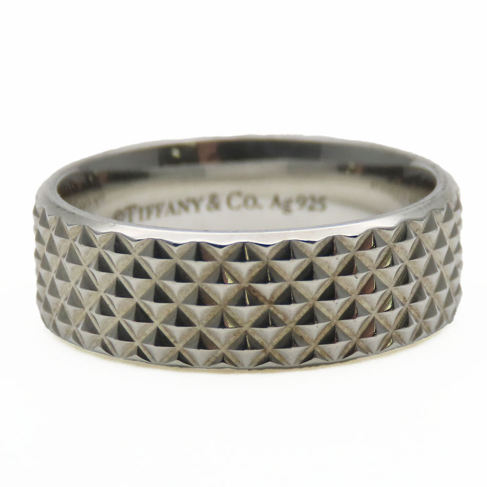 TIFFANY&Co. Ring Silver925 Silver Diamond Point mens Used Authentic