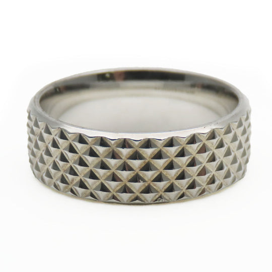 TIFFANY&Co. Ring Silver925 Silver Diamond Point mens Used Authentic