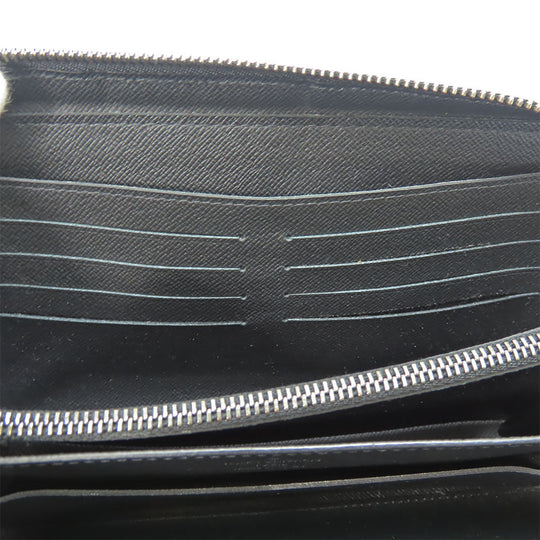 LOUIS VUITTON Long Wallet Purse M61698 Monogram Eclipse black Zippy XL mens Used Authentic