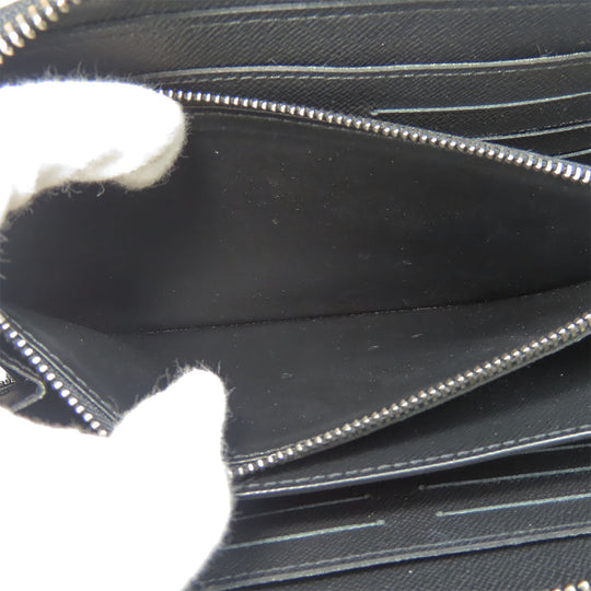 LOUIS VUITTON Long Wallet Purse M61698 Monogram Eclipse black Zippy XL mens Used Authentic