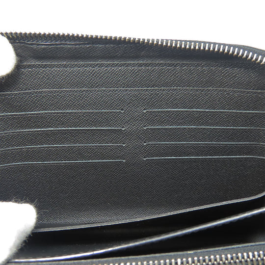 LOUIS VUITTON Long Wallet Purse M61698 Monogram Eclipse black Zippy XL mens Used Authentic