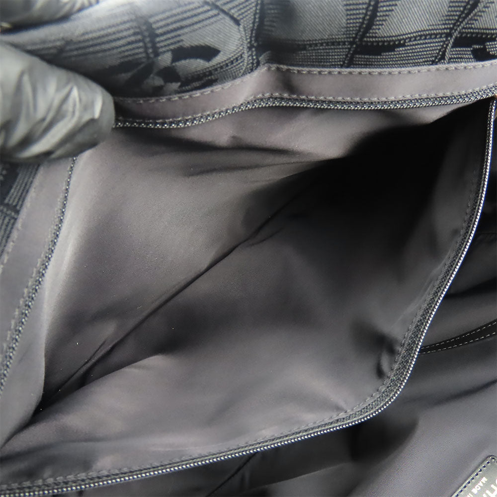 CHANEL Tote Bag Nylon, Leather black New Travel Line MM Women Used Authentic