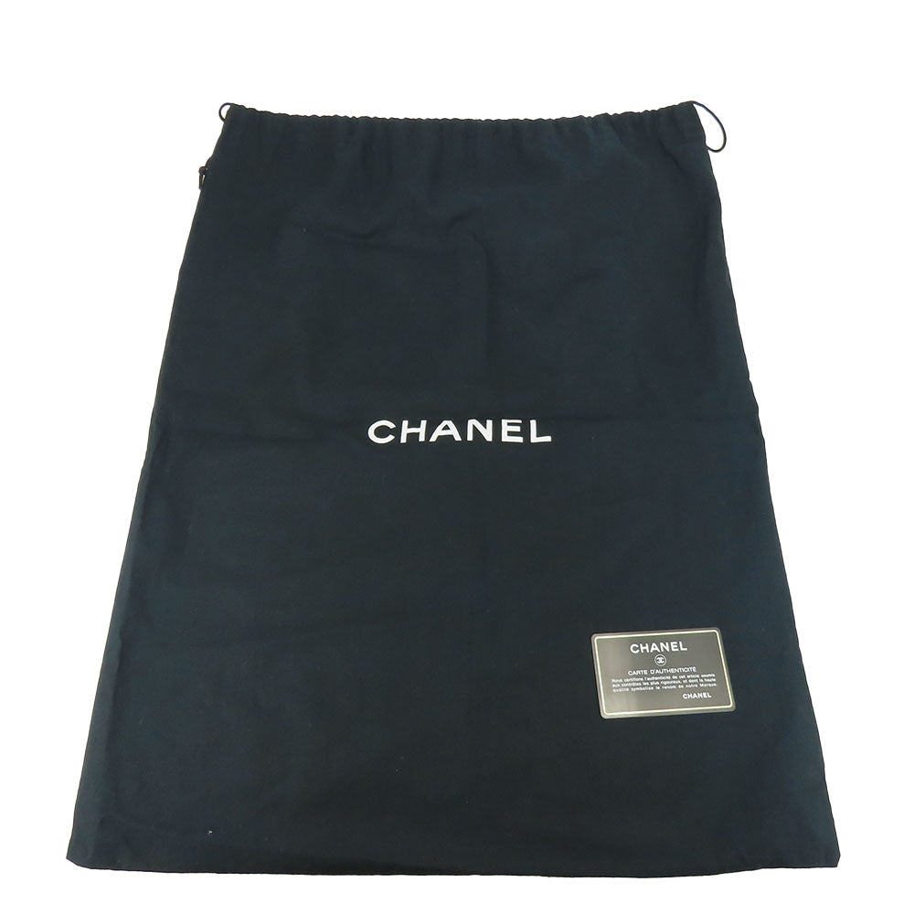 CHANEL Tote Bag Nylon, Leather black New Travel Line MM Women Used Authentic