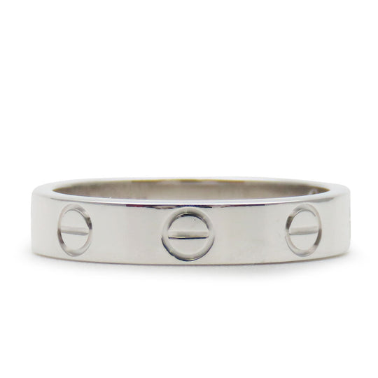 CARTIER Ring B40496 K18 white gold White gold Mini love ring